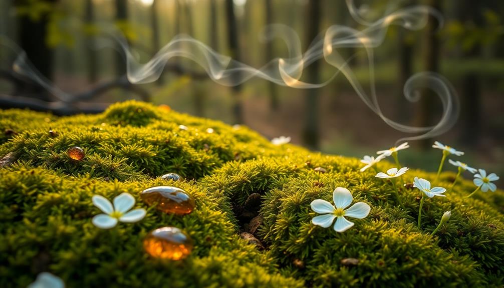 aromatic essence fills air