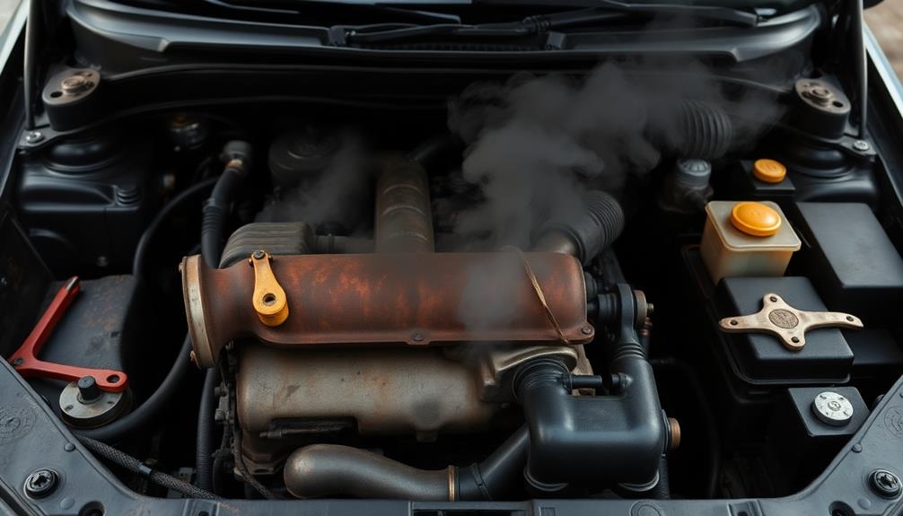 foul sulfur like odor