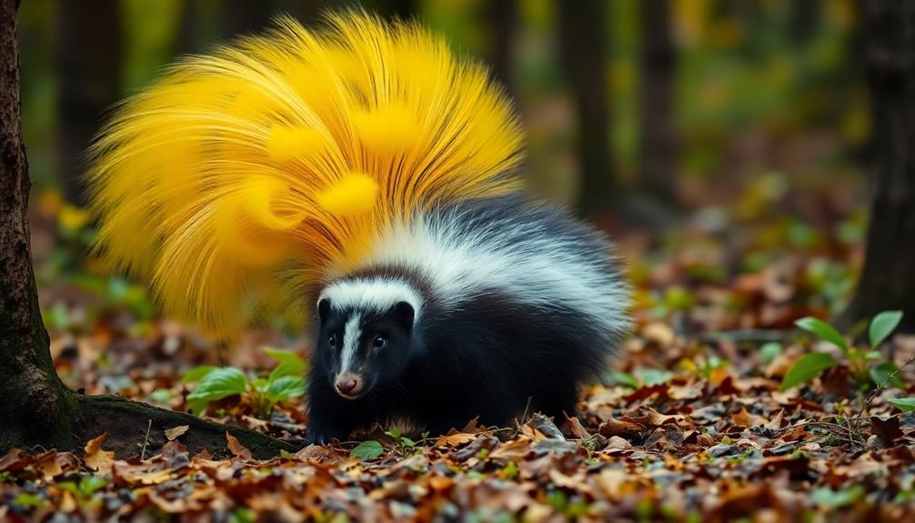 pungent strong skunky odor