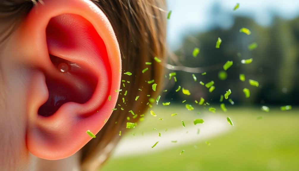 allergies causing ear discomfort