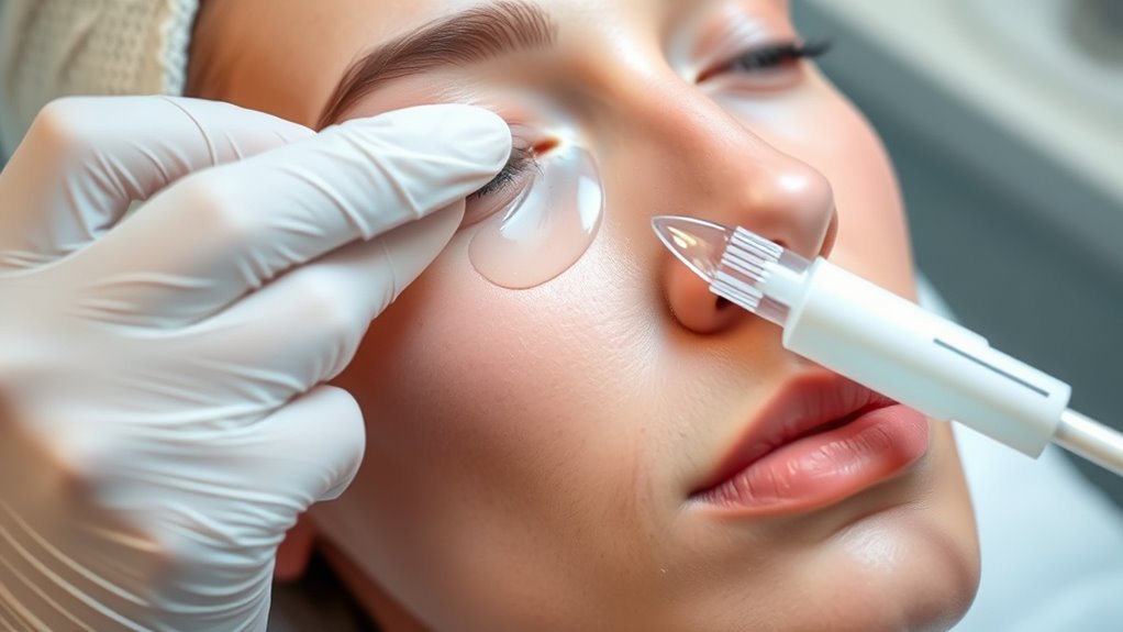 applying peel solution sensations