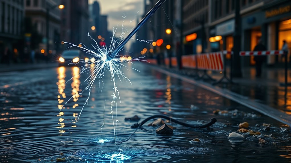 avoid fallen power lines