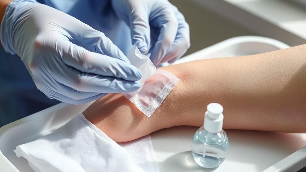 change dressing regularly and carefully