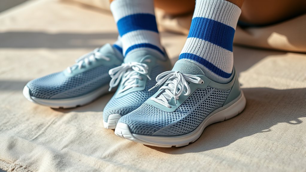choose breathable footwear and socks