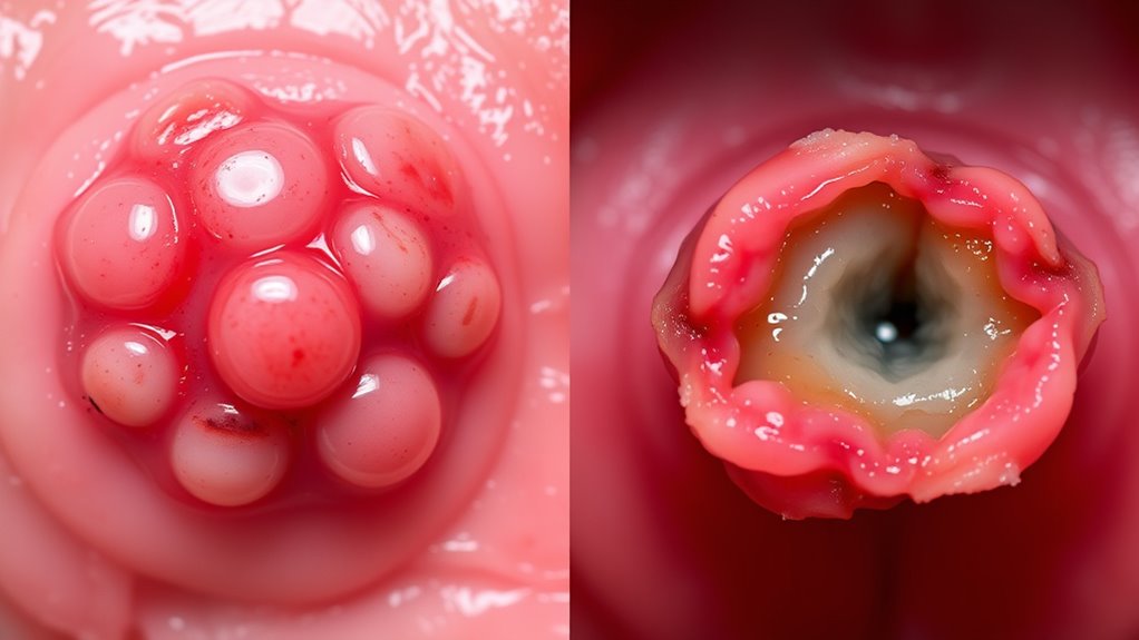 cold sore blister formation