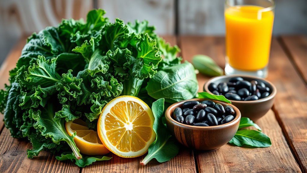 eat dark leafy greens