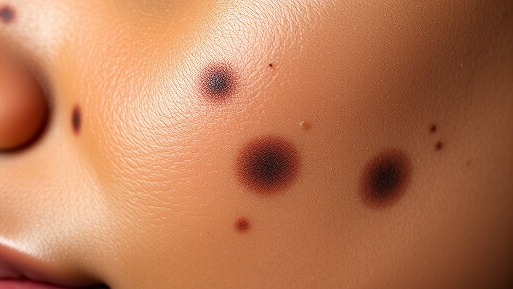 excess melanin causes dark spots
