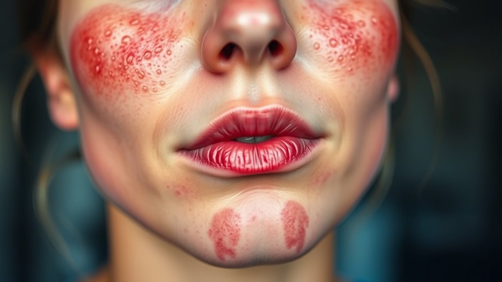 exercise induced skin flushing