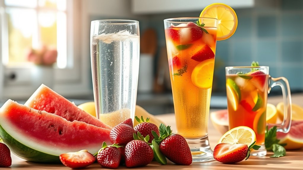 hydrating foods and beverages