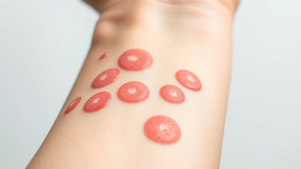 identify food allergy skin reactions