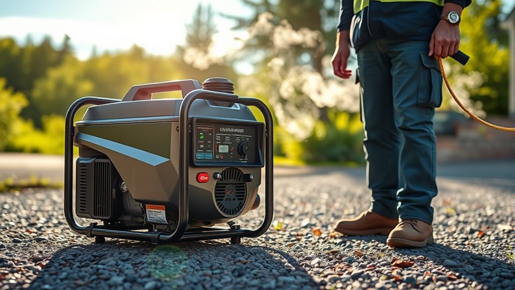 keep generator outdoors safely