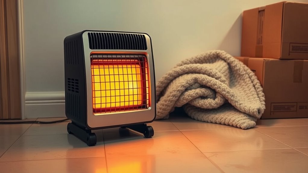 maintain safe distance from combustibles