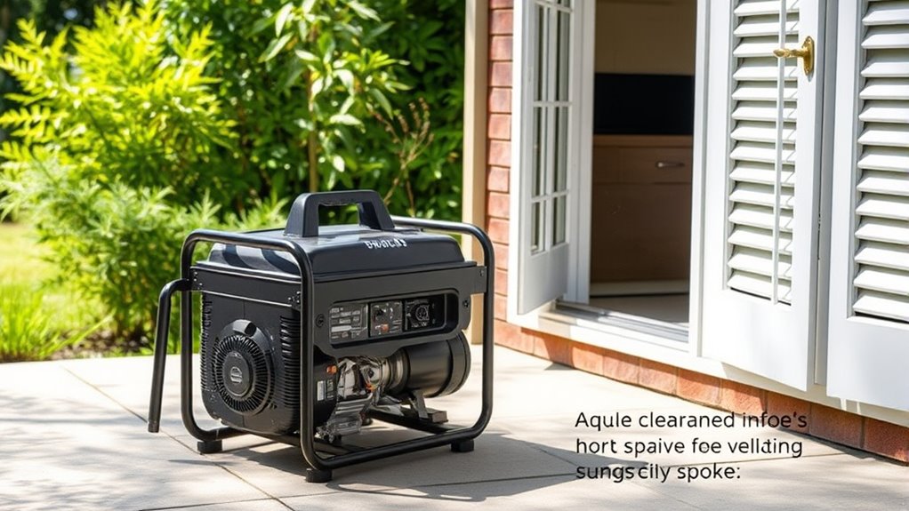 proper outdoor generator ventilation