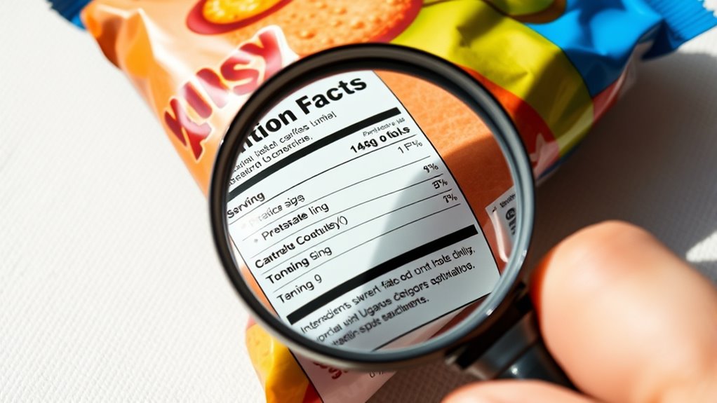 read nutrition labels carefully