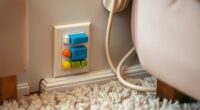 secure electrical outlets cords