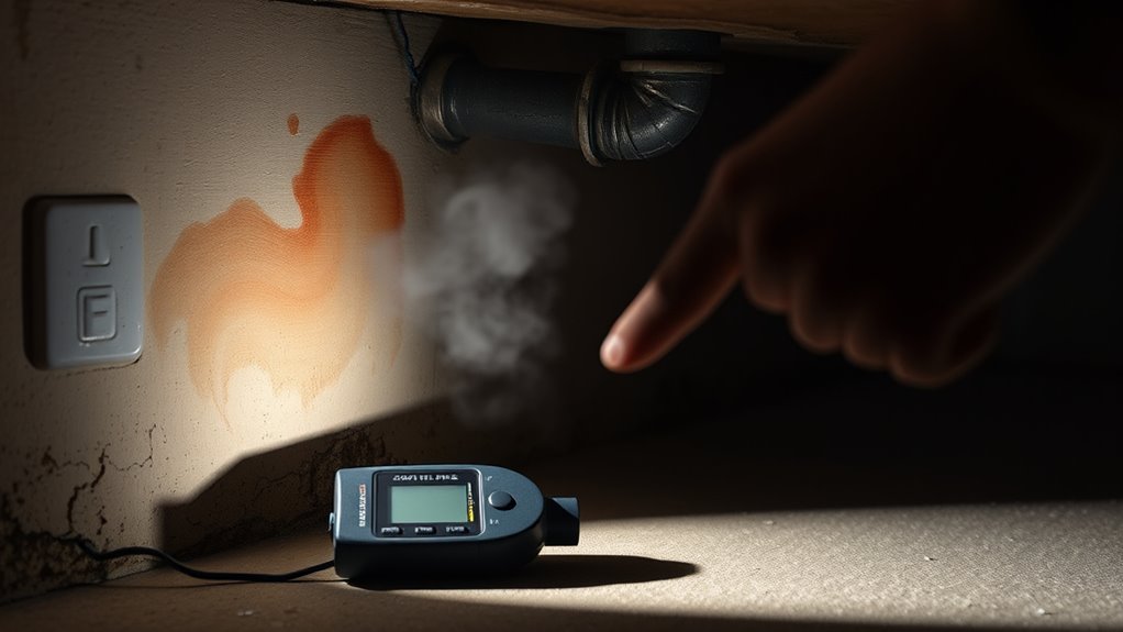 signs of sewer gas leak