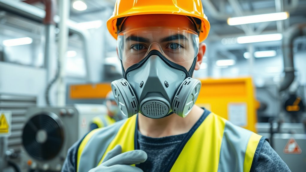 use protective gear and ventilation