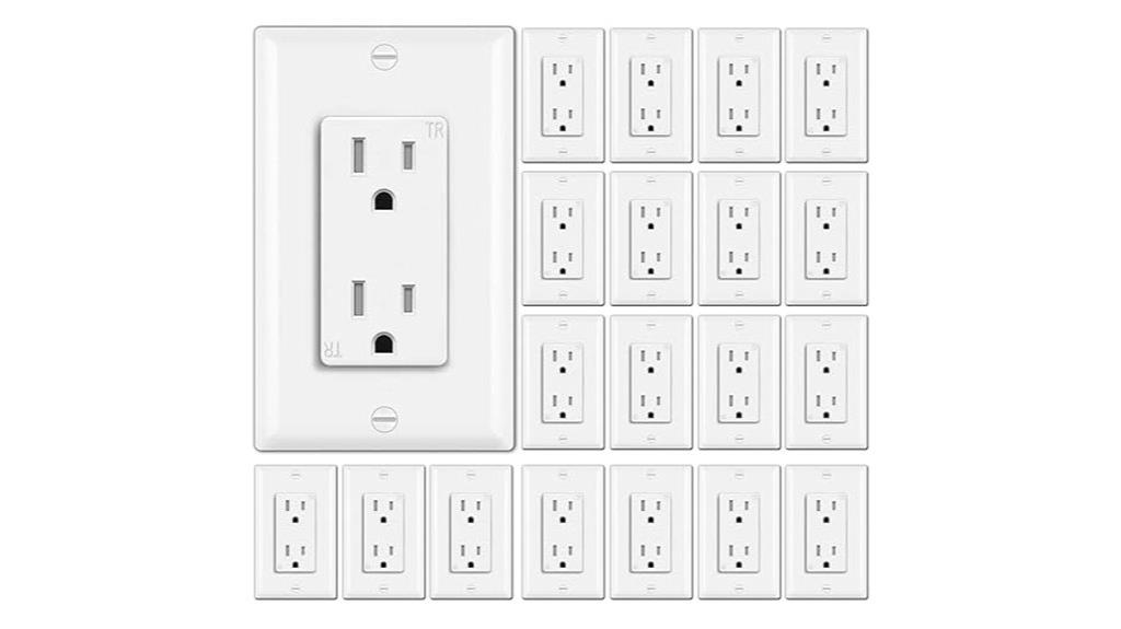 20 pack tamper resistant outlets