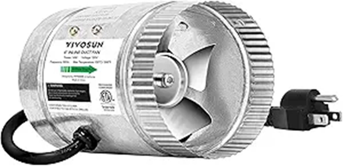 4 inch 100 cfm fan