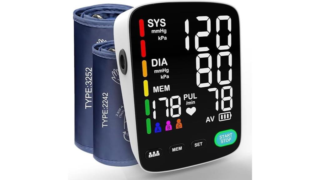 adjustable cuff blood monitor