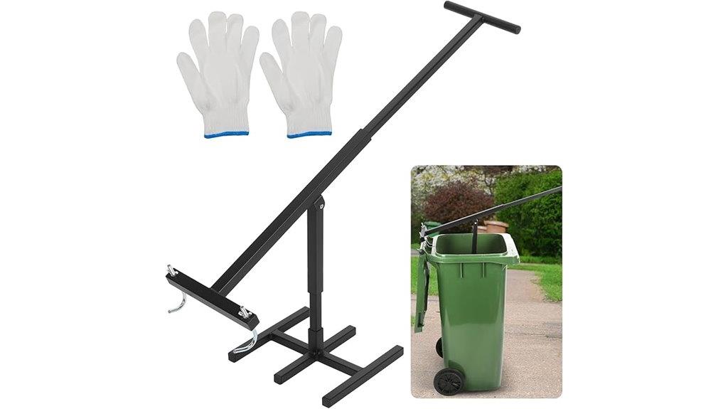 adjustable handle trash compactor