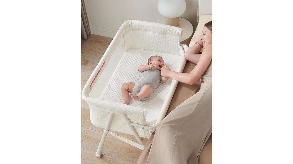 adjustable mesh bassinet bed