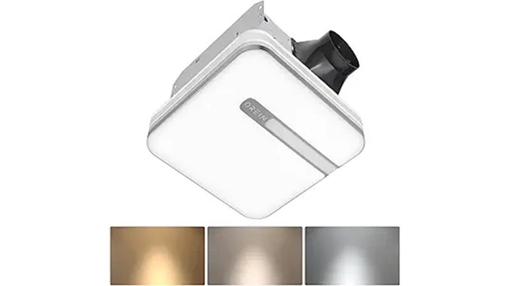 bathroom fan with led