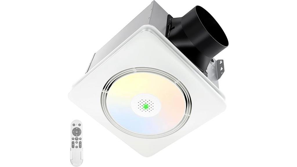 bathroom fan with sensor