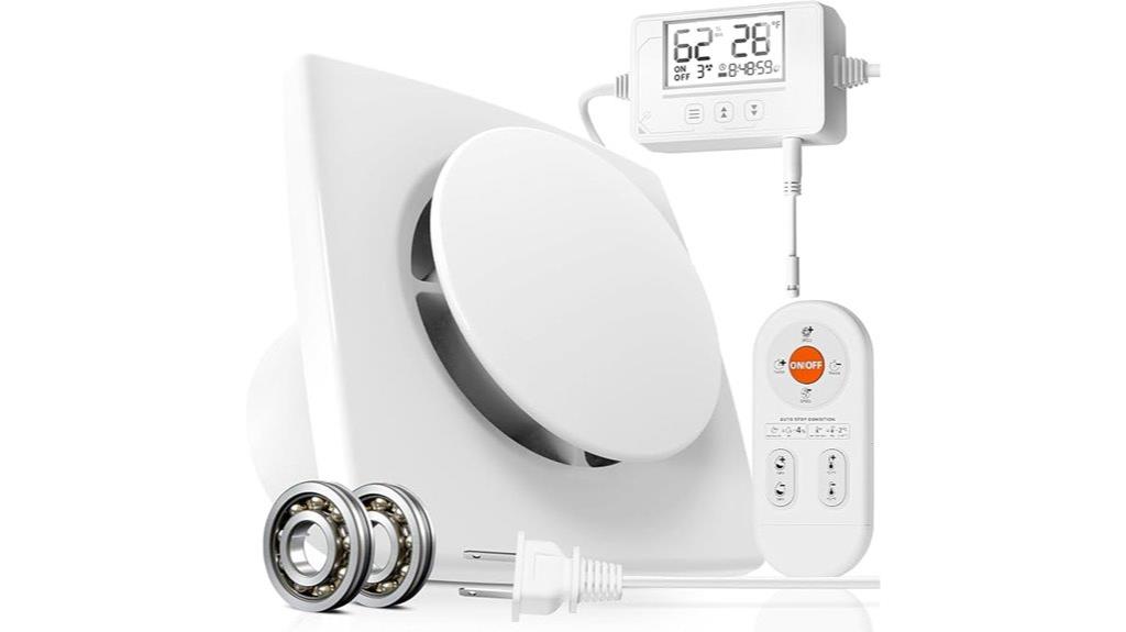 bathroom fan with sensor