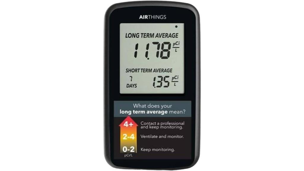 battery powered radon detector