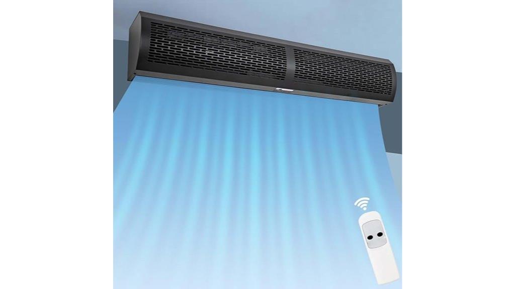 black 36 inch air curtain