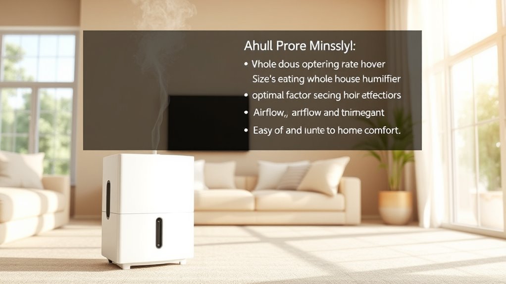 choosing suitable humidifier features