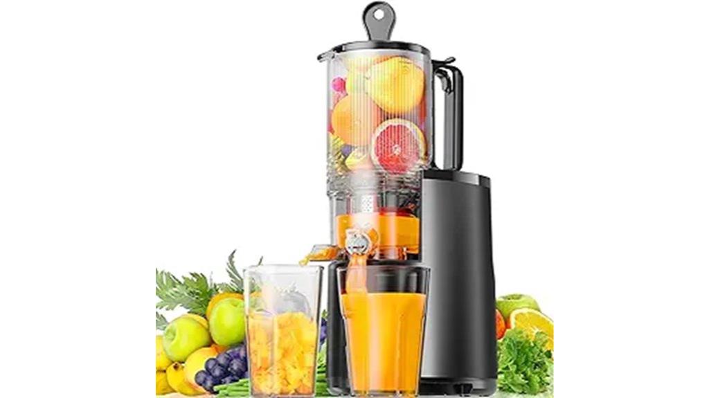 cold press juicer large chute