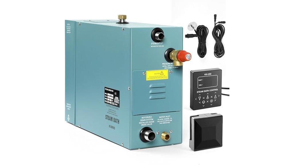 commercial steam generator with touchscreen