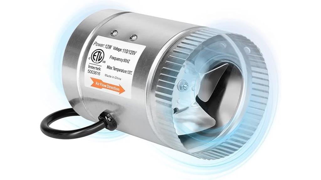 compact 4 inch booster fan