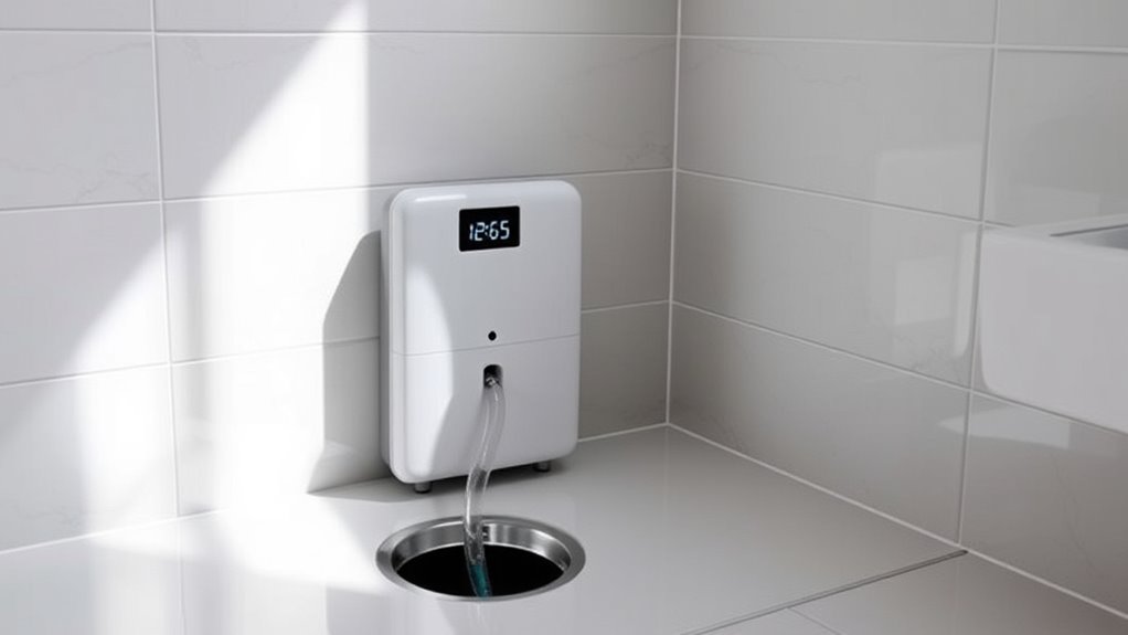 dehumidifier drainage and size