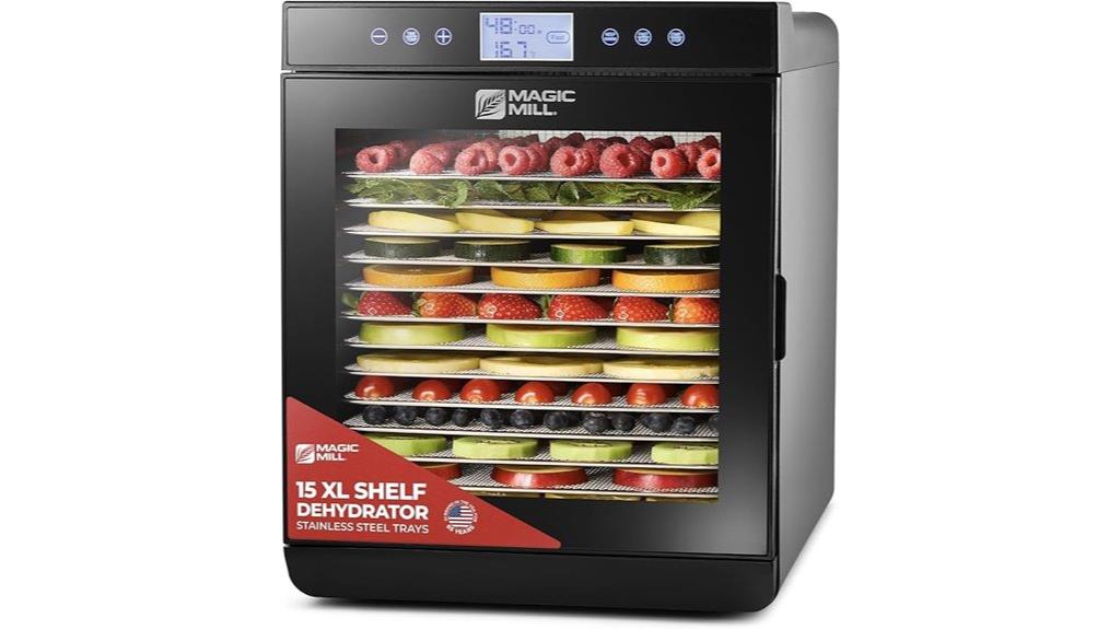 dehydrator with 15 trays