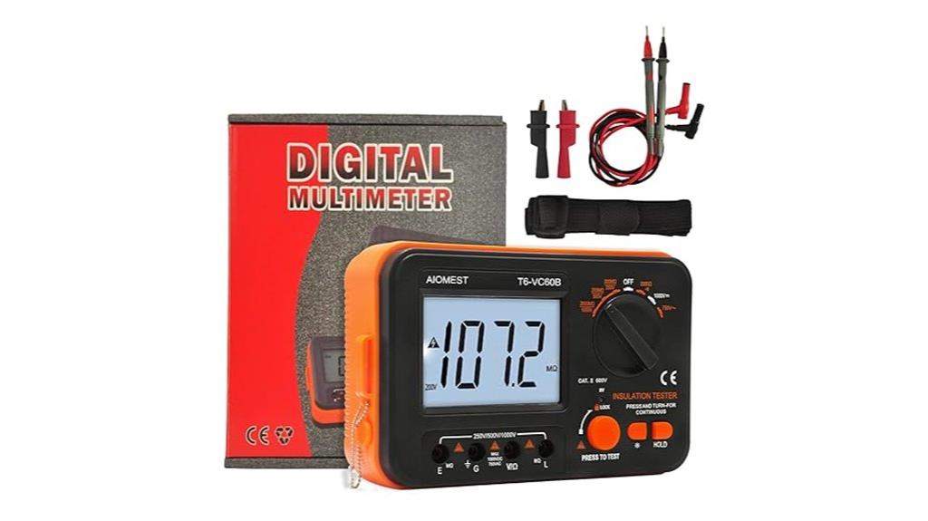digital megohmmeter with multiple voltages