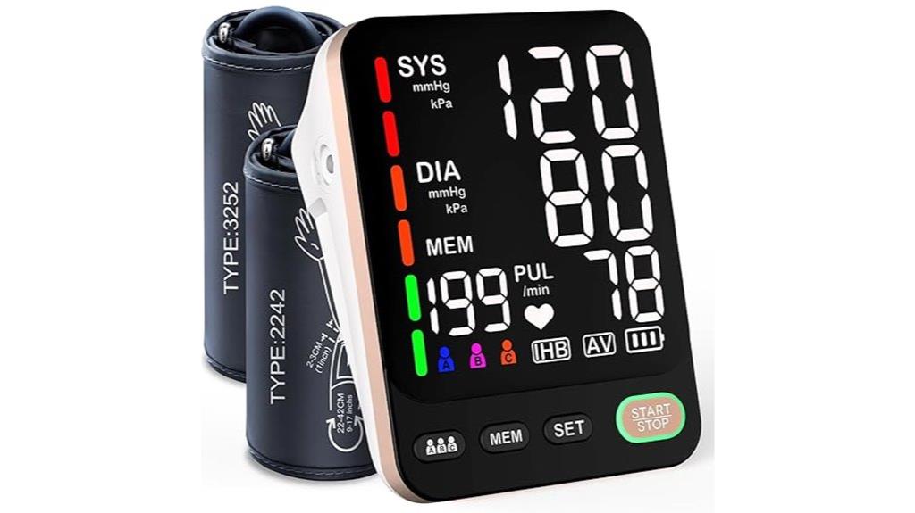 dual cuff home blood monitor
