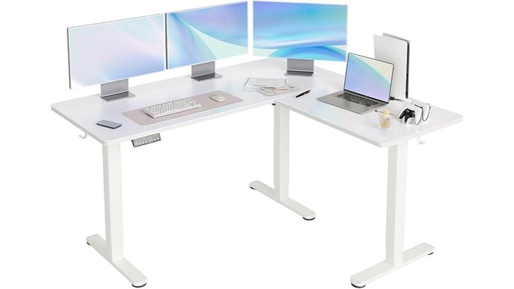 electric corner standing desk