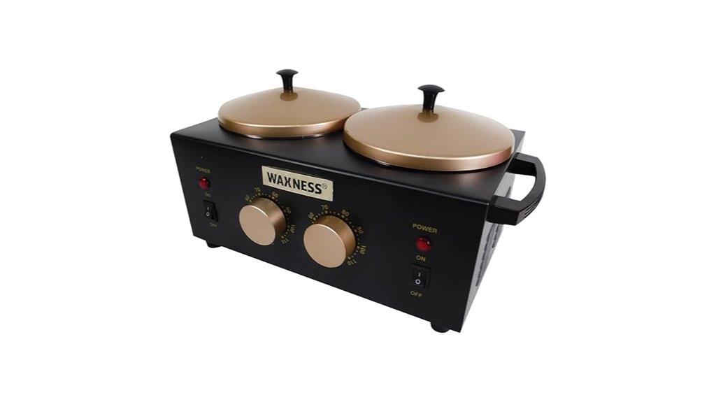 elite double wax heater