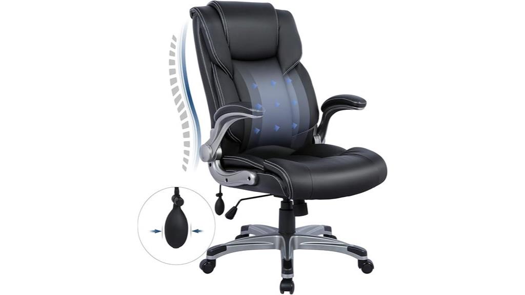 ergonomic padded executive chair