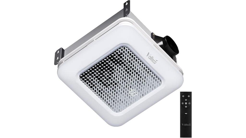 fan with sensors and light