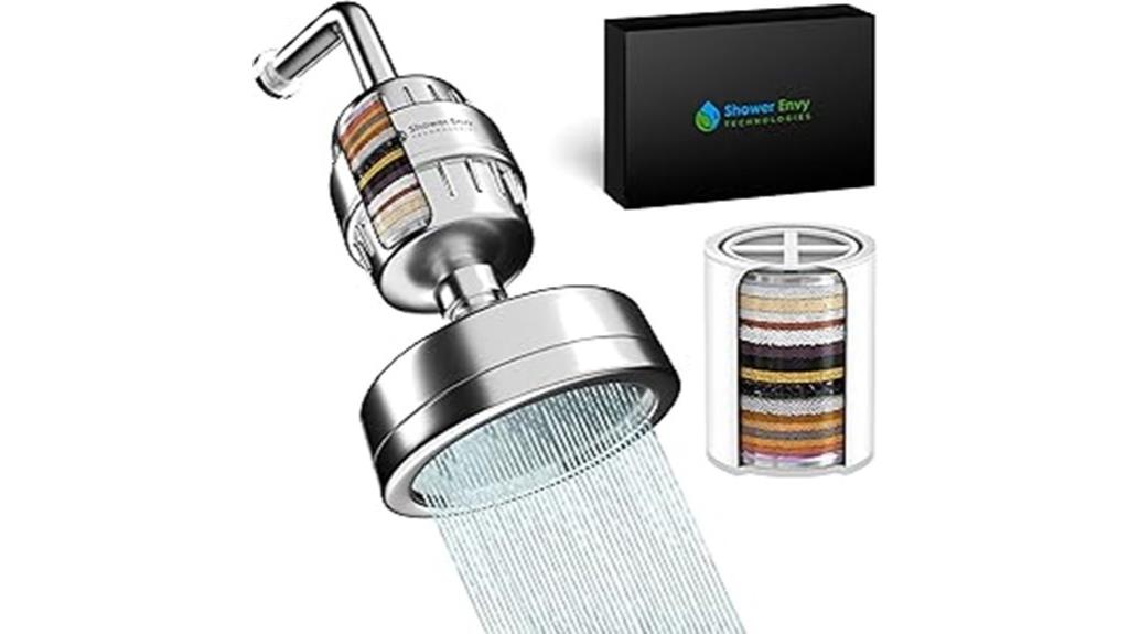 filtered shower head with vitamins