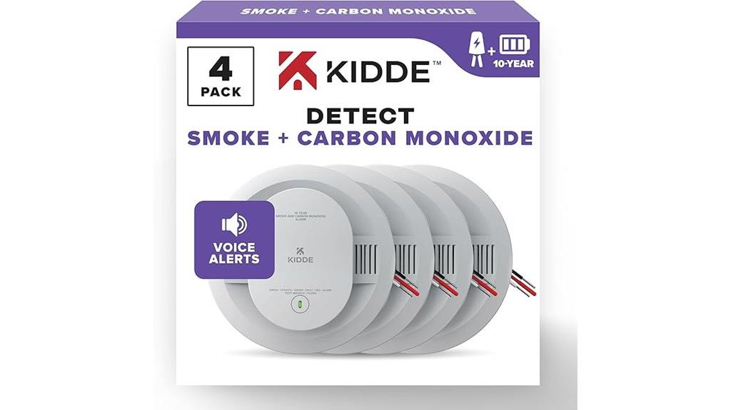 four pack smoke co detectors