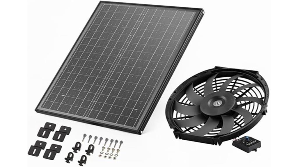 gable mount solar fan