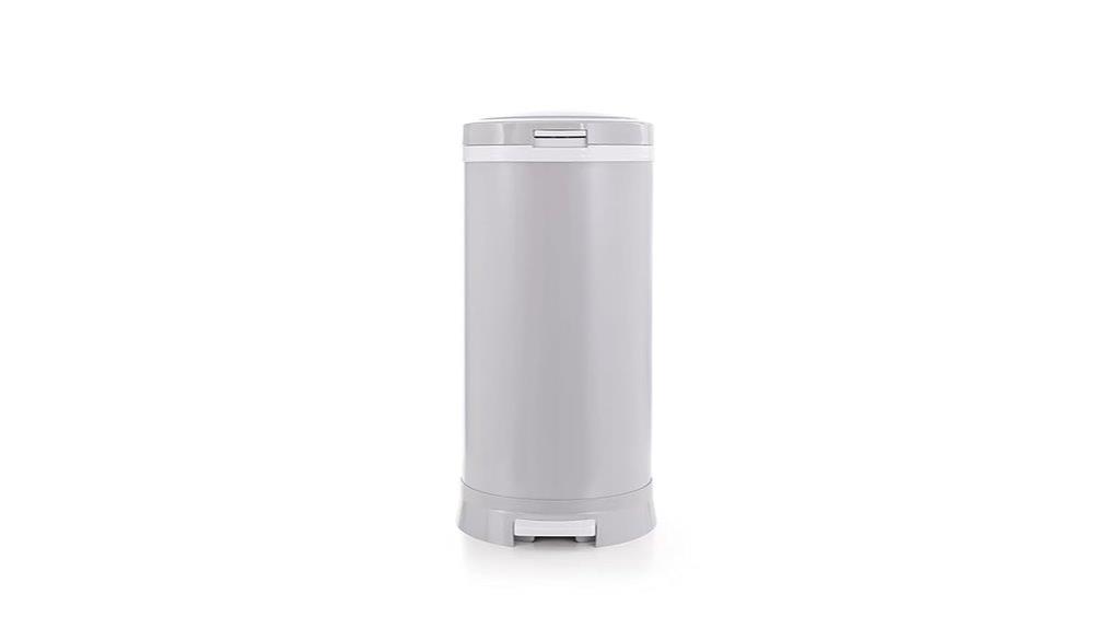 gray premium steel diaper pail