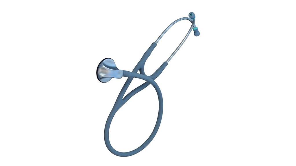 grey long tube stethoscope