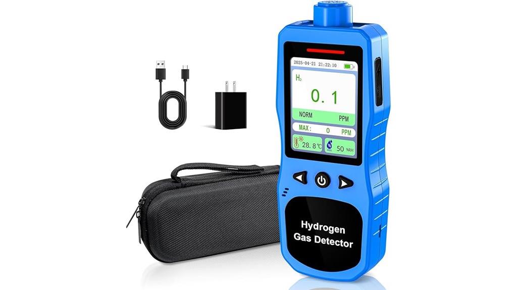 hydrogen gas detection range
