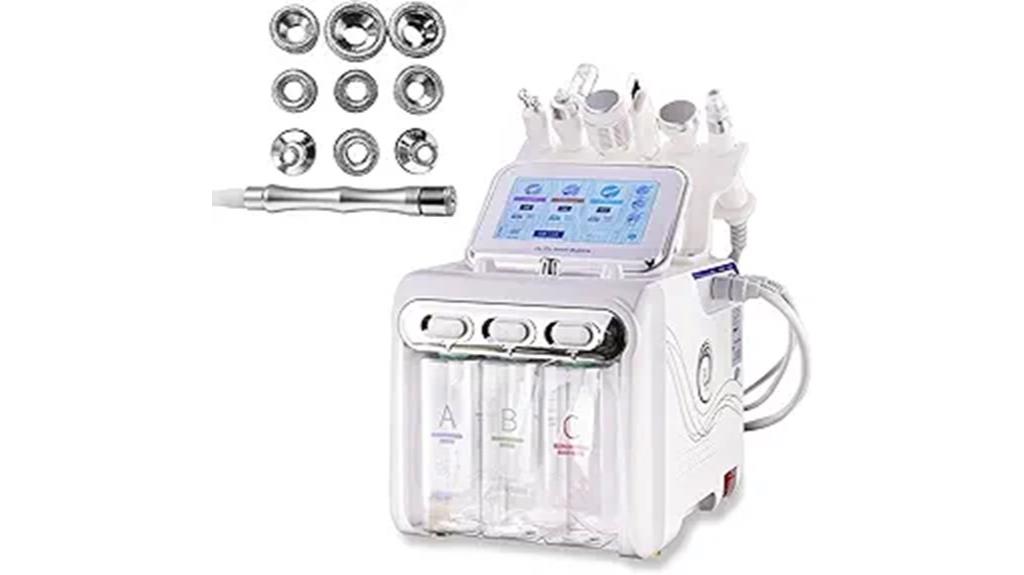 hydrogen oxygen microdermabrasion device